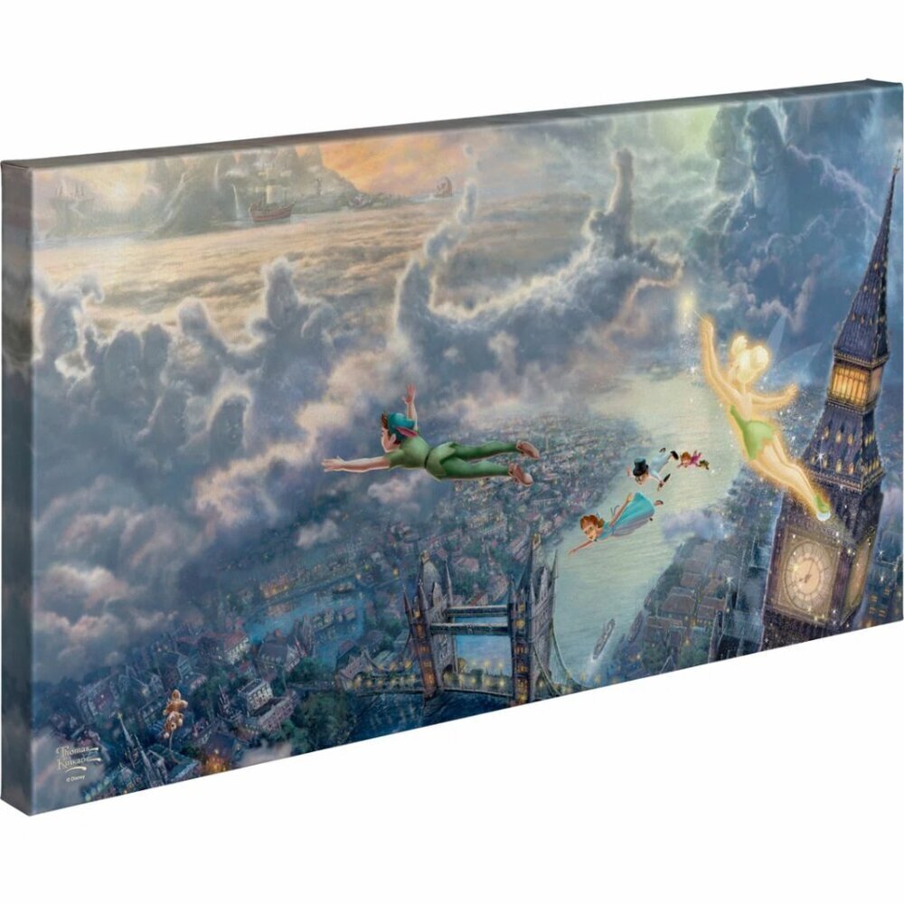 Tinker Bell And Peter Pan Fly To Neverland 16x31​​​​